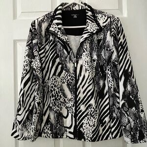 Allison Daley Sport Black Knit Top